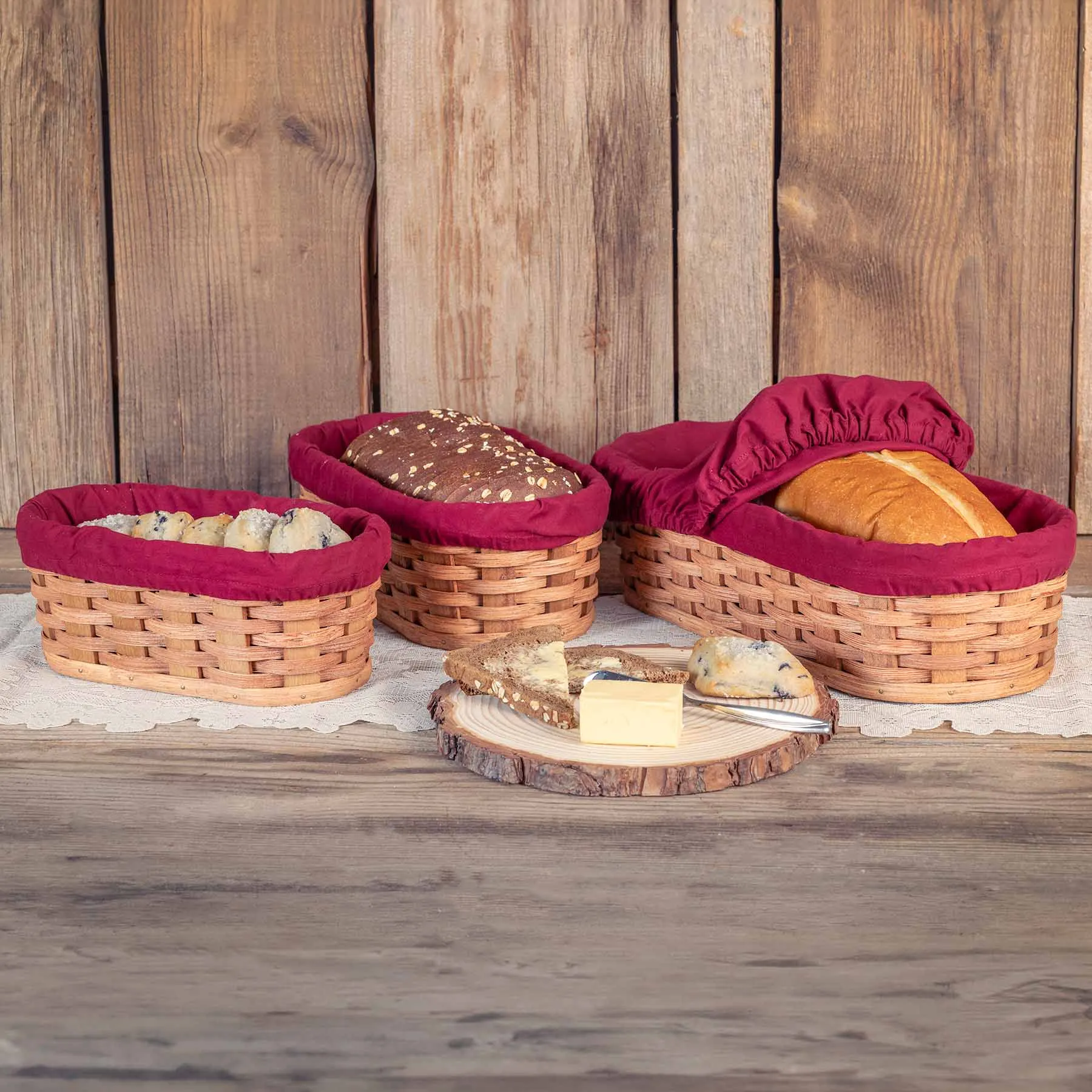 3-Piece Bread Warming Basket Set | Get One Basket FREE!