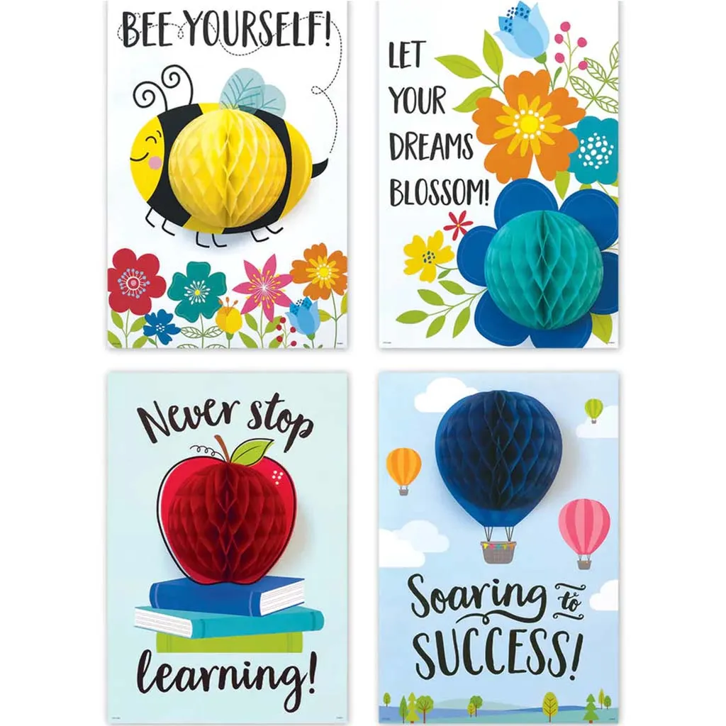 3D POP! Positive Mindset Inspire U 4-Poster