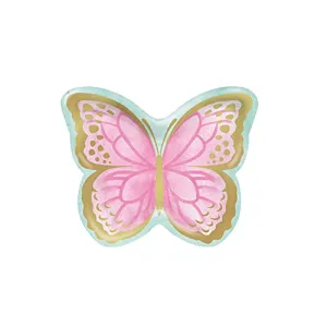 9" Butterfly Shimmer Butterfly Shaped Plates