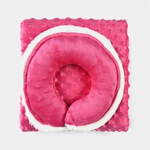 Blanket   Neck pillow | Pink