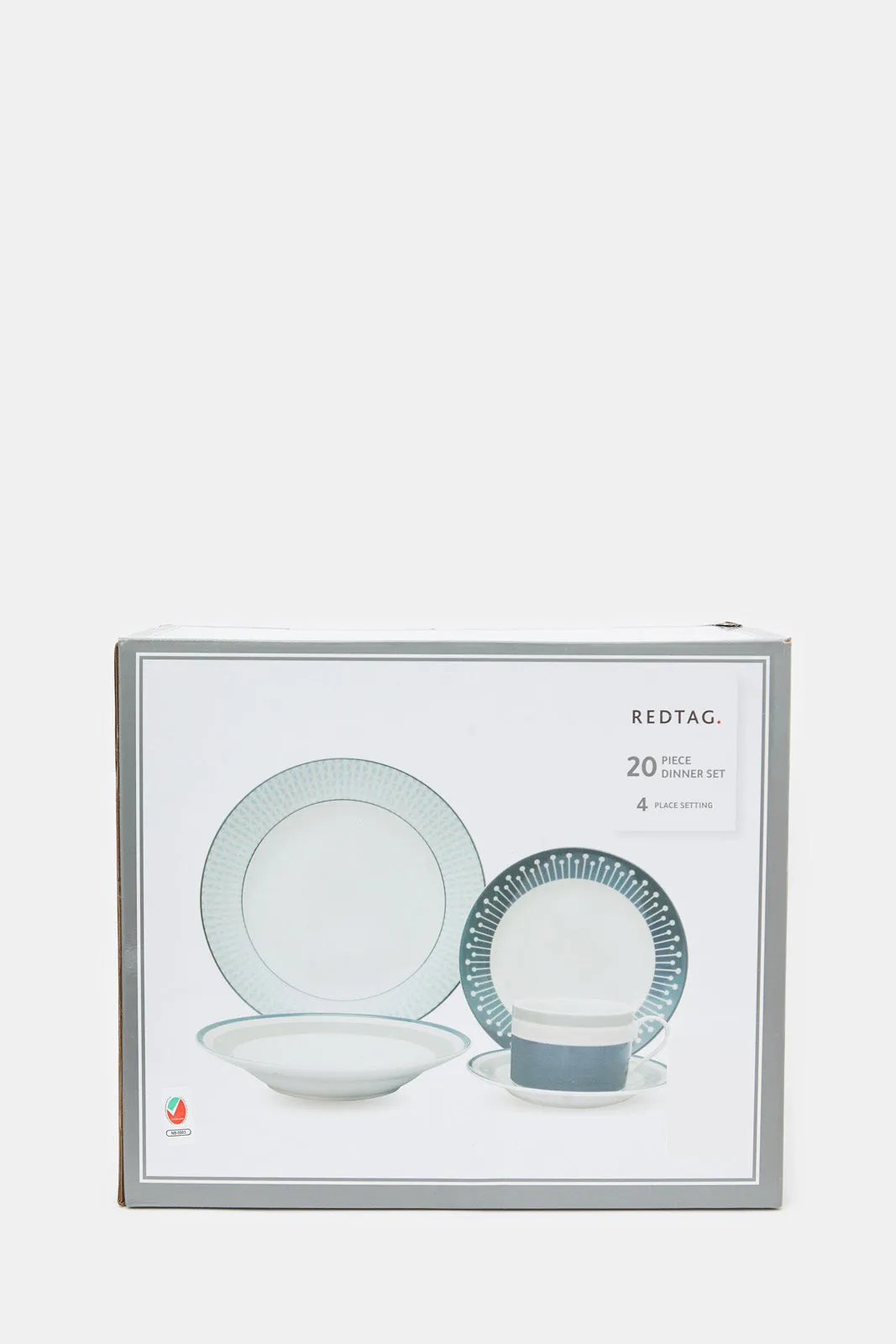 Blue Geomatic Dinner Set (20 Piece)