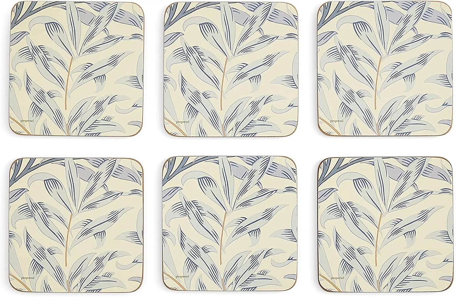 Blue Willow Bough Coasters (Set of 6) - Morris & Co.