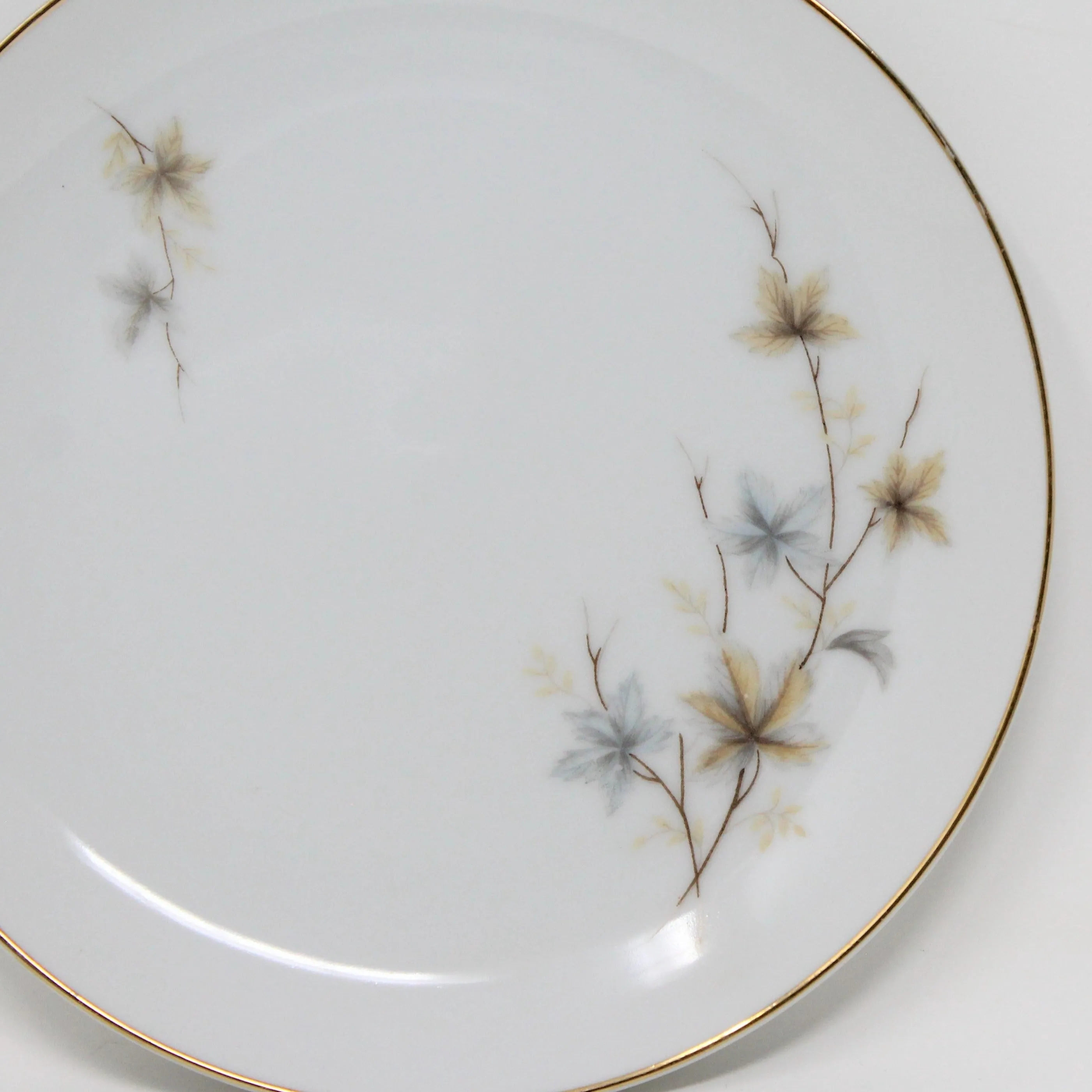 Bread & Butter Plates, Arlen Fine China, Maple Leaf, Set of 5, Vintage Japan