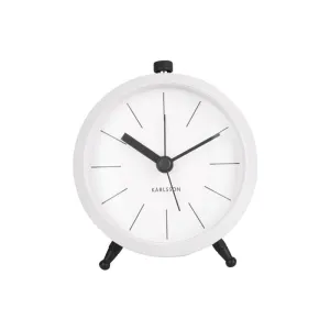 Button Alarm Clock - White