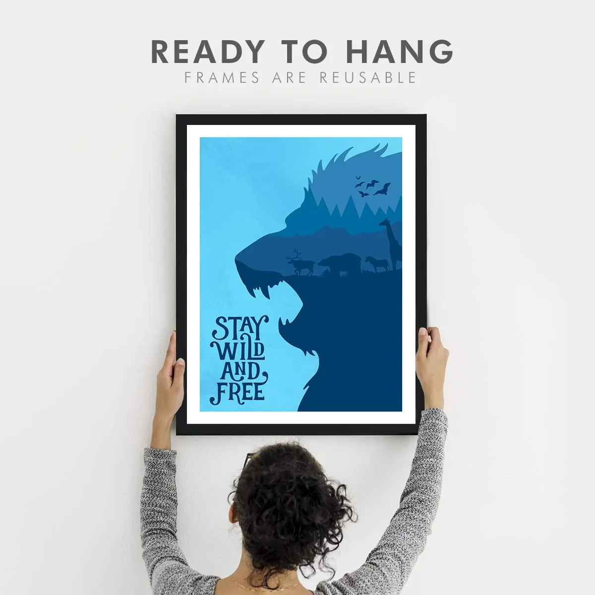 Chaka Chaundh - Motivational Quotes frames - Framed posters - Quotes frames for OFFICE, STUDENT, ENTREPRENEUR - Quotes wall frames - Posters with frame (Aqua Wild)