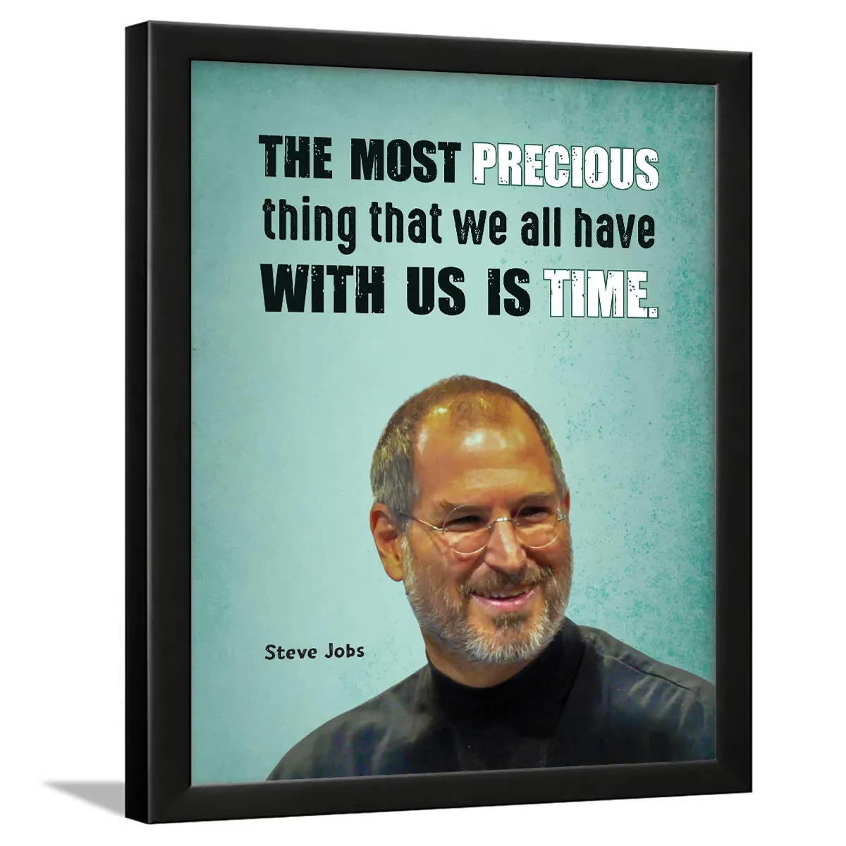 Chaka Chaundh - Steve Jobs Framed Poster - motivational quotes frames - poster with frame - Steve Jobs Quotes Frames – Inspirational Quotes wall frames - (13.6 X 10.6 Inches)