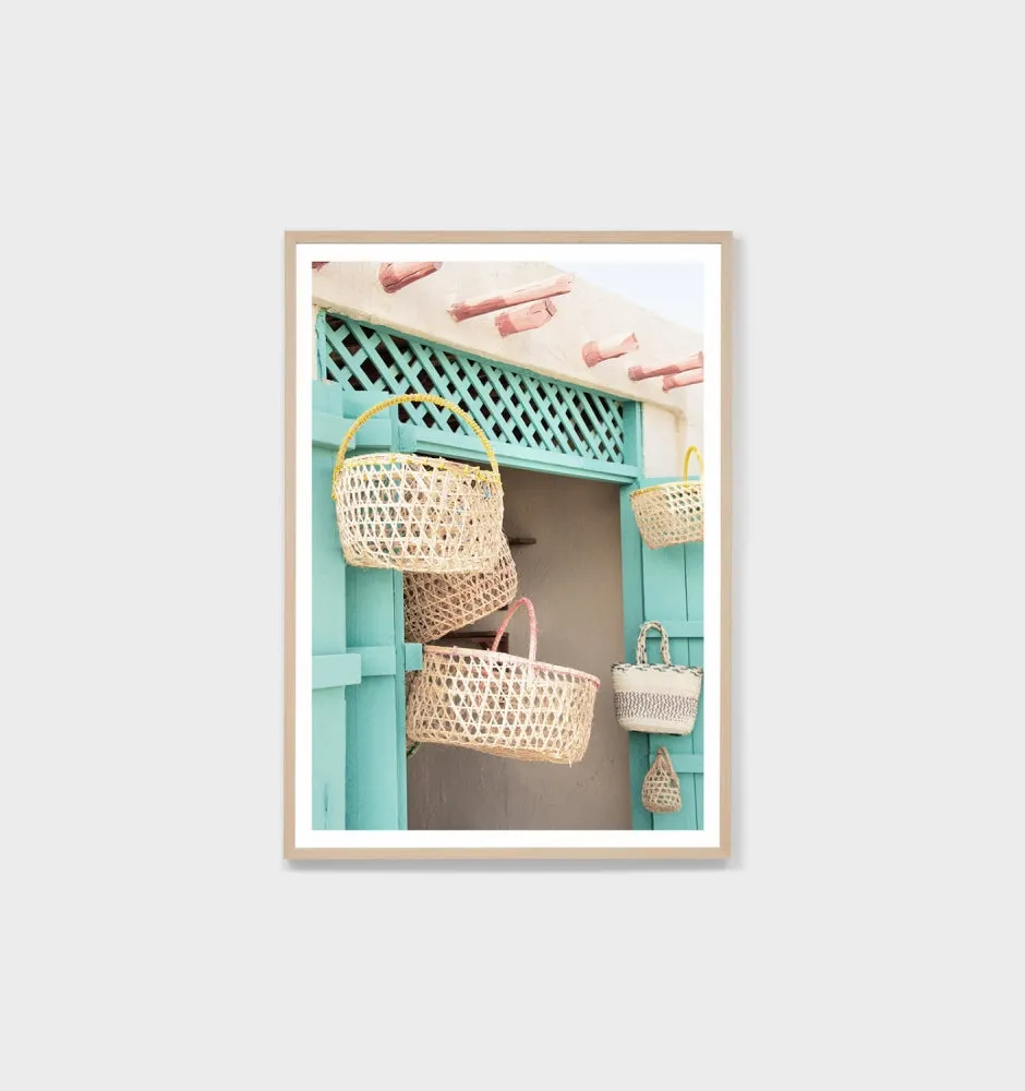 CUBAN BASKET FRAMED PRINT