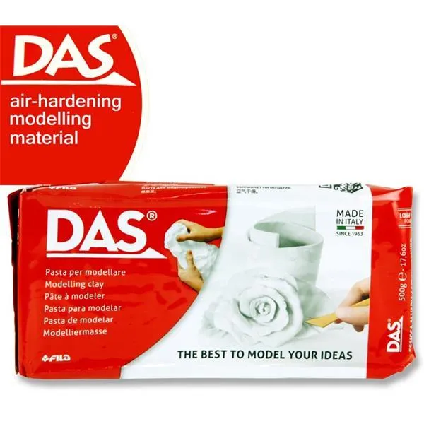 Das 500g White Air Hardening Modelling Clay