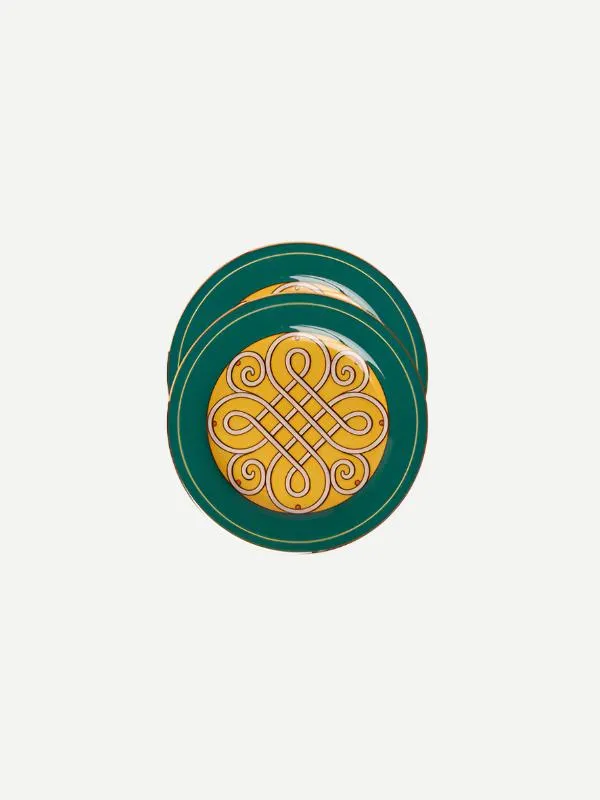 Dessert Plates set of 2 in Cortile Green