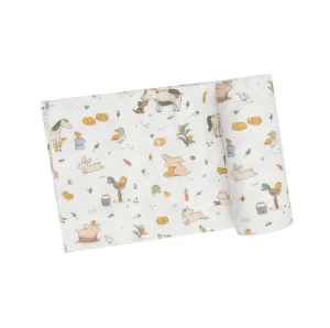 Farm Babies Swaddle Blanket