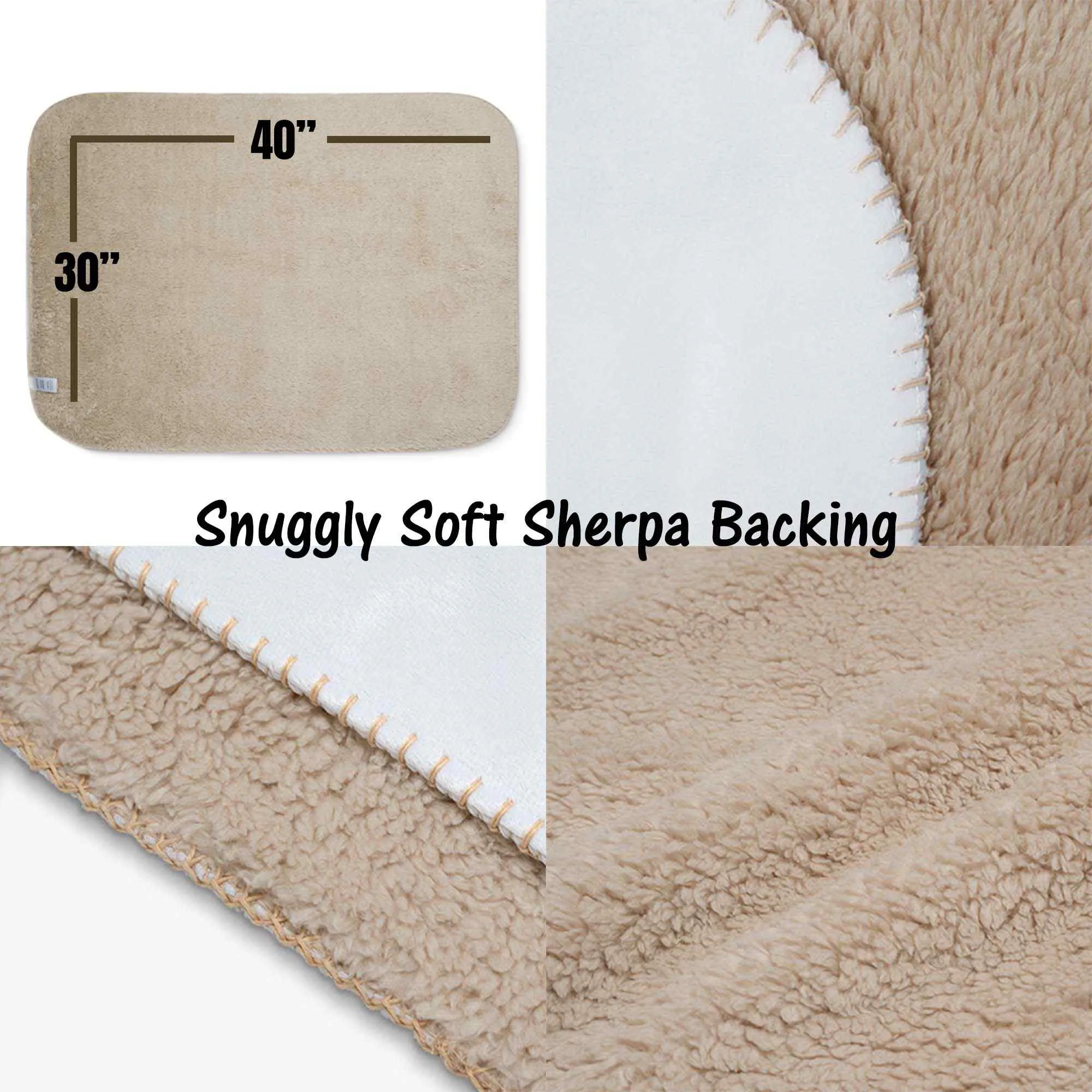 Floating on Smiles Snuggly Sherpa Baby Blanket, 40"x30"