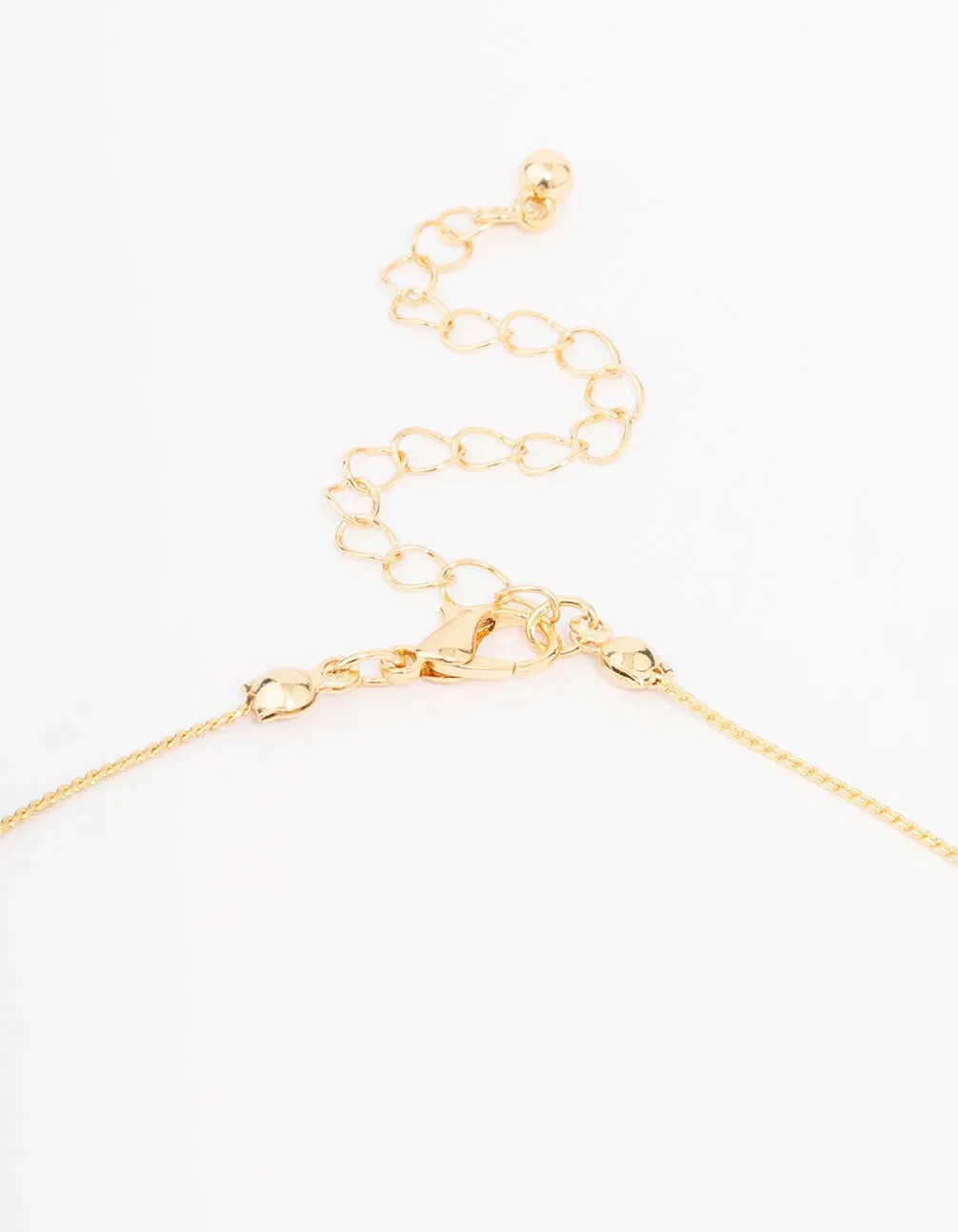 Gold Long Mixed Beaded Necklace