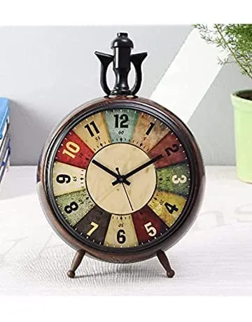 Great Choice Ms Craft Table Clock Antique Style Office Home Decor handicrafts Items Wedding Gift Bedroom Living Room Antique Table Clock Design