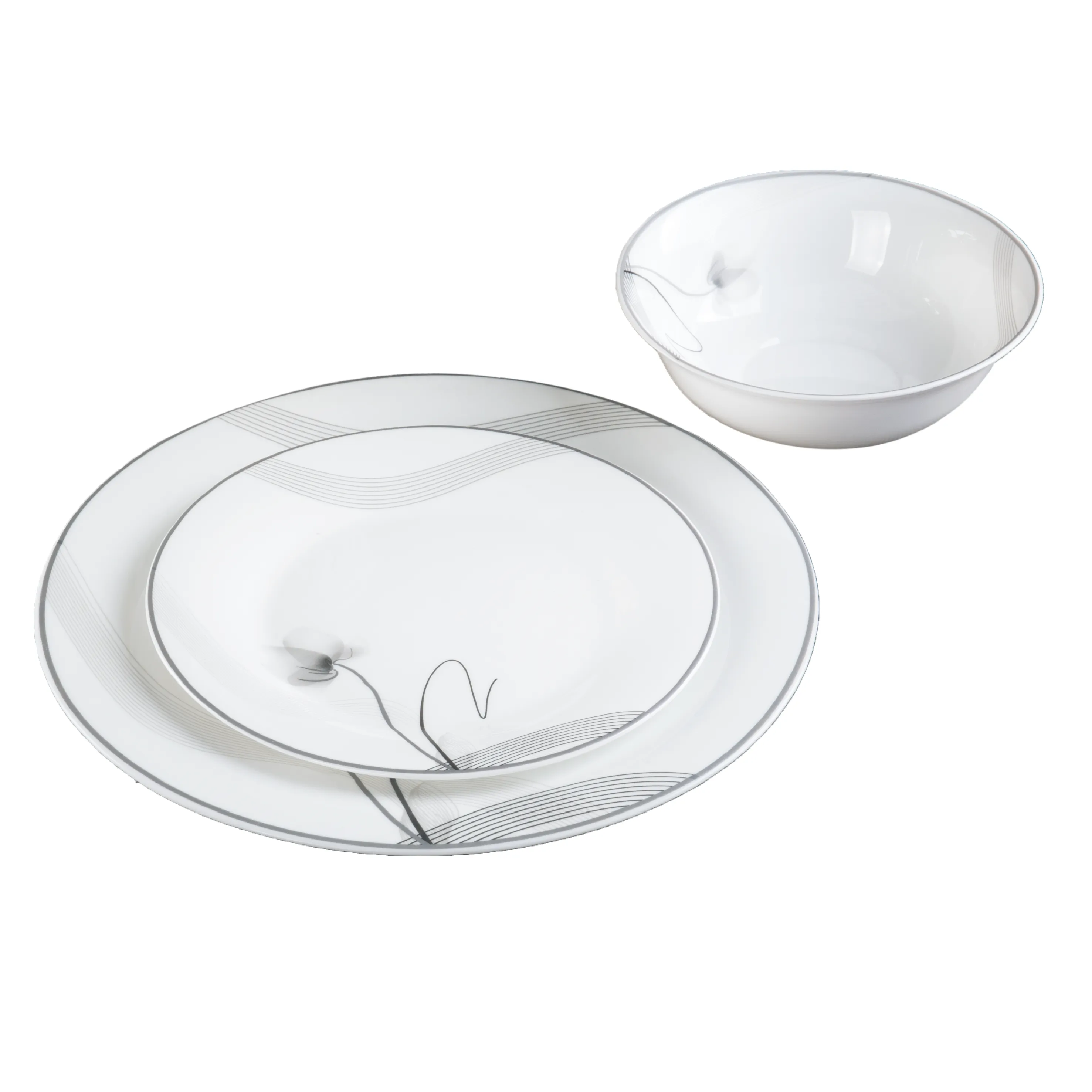 H&B 18PC OPAL DINNERWARE SET BLOOM