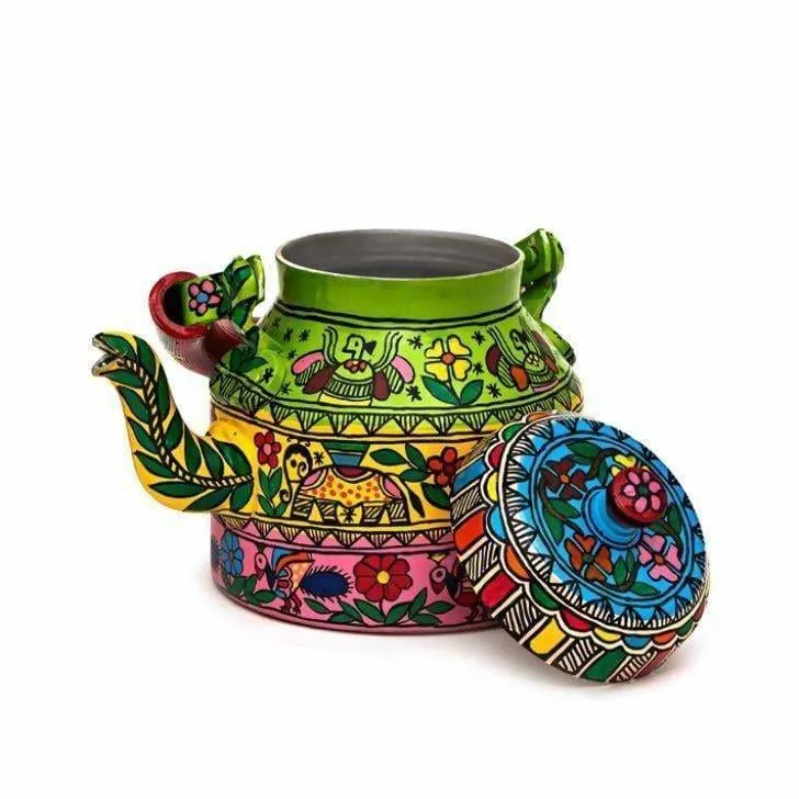 Hand-painted Colorful Kaushalam Teapot