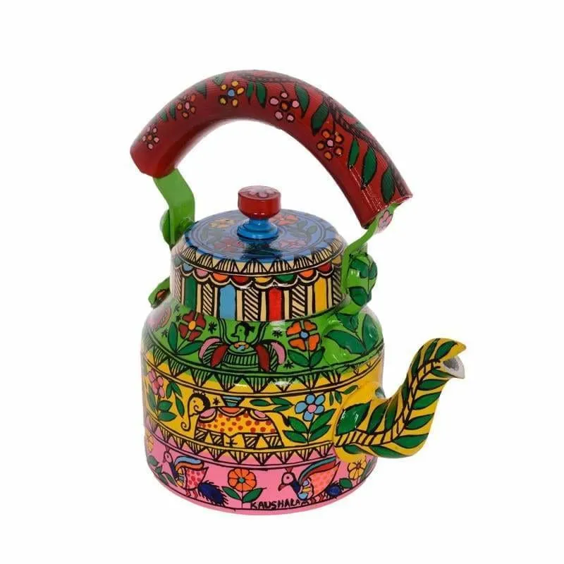 Hand-painted Colorful Kaushalam Teapot