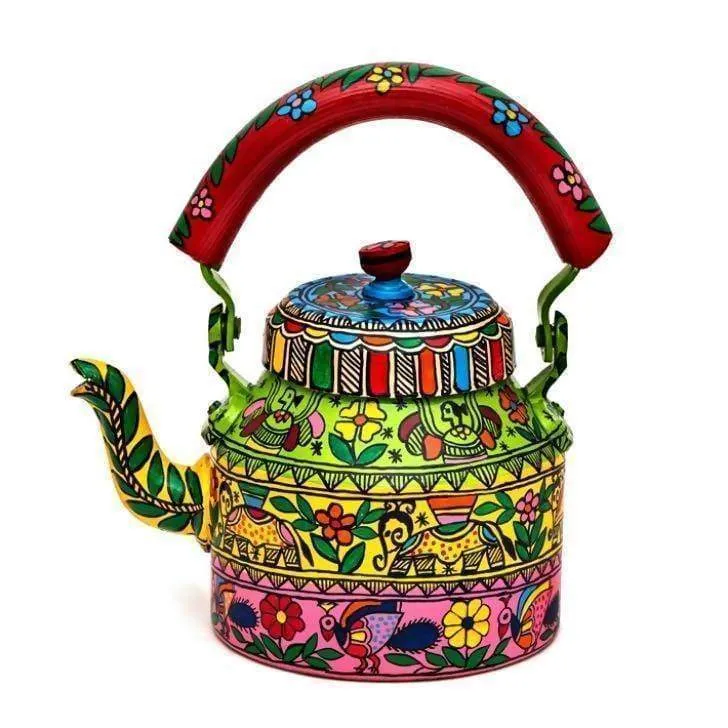 Hand-painted Colorful Kaushalam Teapot