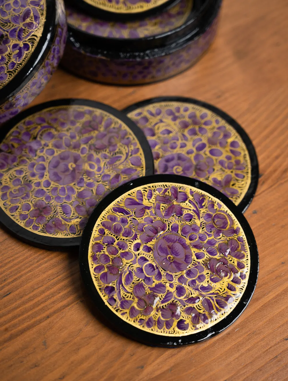 Hand-Painted Treasures: Kashmiri Coasters