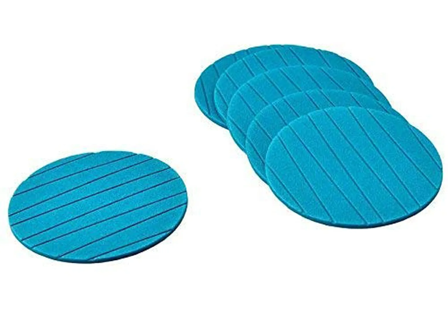 Kuber Industries Soft EVA Foam Set of 12 Pcs Non Slip Heat Insulation Coasters for Tea Coffee Cups Mugs Beer Cans Bar Glass (Green)-HS_38_KUBMART21363, Standard