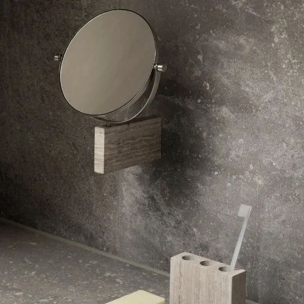 LAMURA Marble Wall-Mounted Vanity Mirror