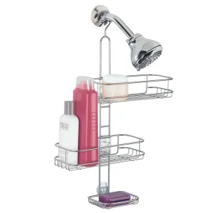 Linea Adjustable Shower Caddy Silver