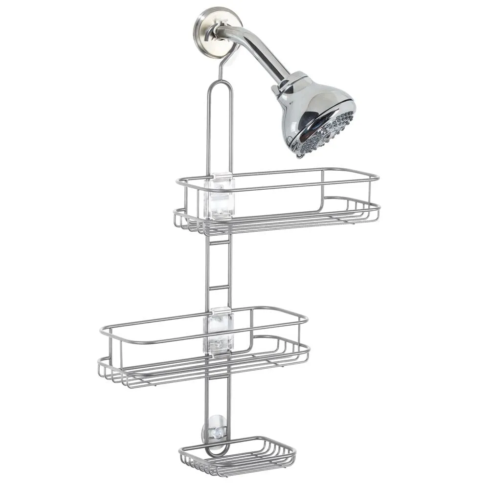 Linea Adjustable Shower Caddy Silver