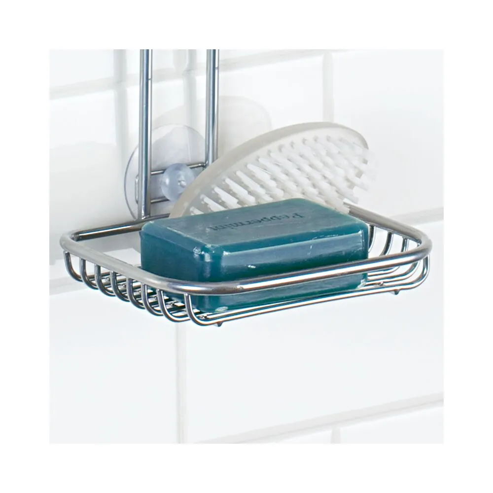 Linea Adjustable Shower Caddy Silver