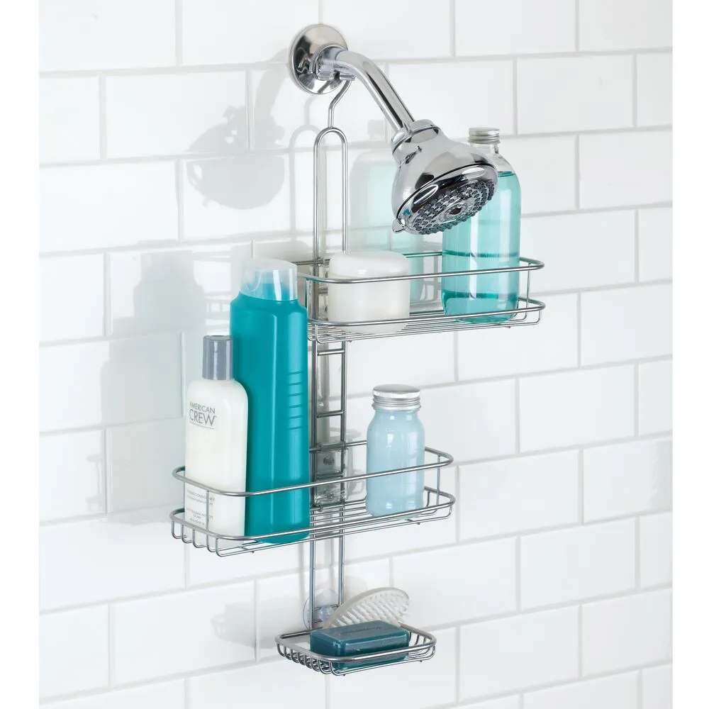 Linea Adjustable Shower Caddy Silver