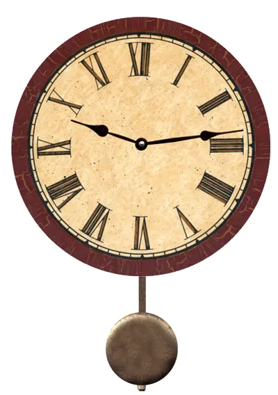 Maroon Clock