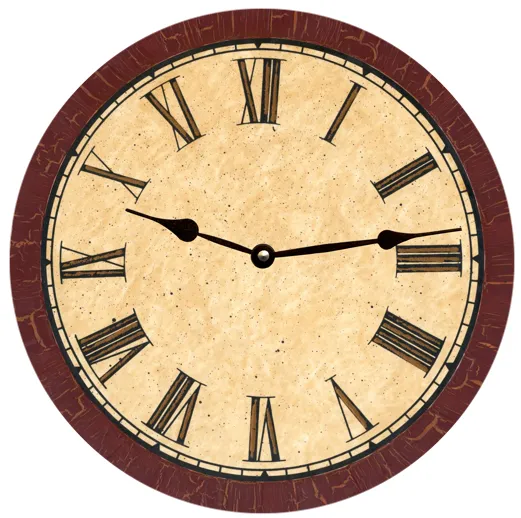 Maroon Clock