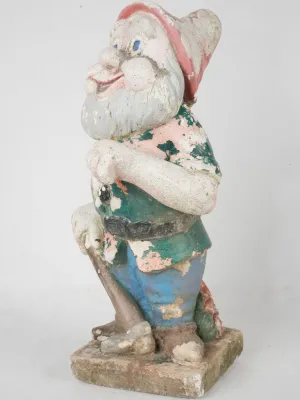 Mid century garden dwarf - Happy (Snow White & the 7 dwarfs) 19"