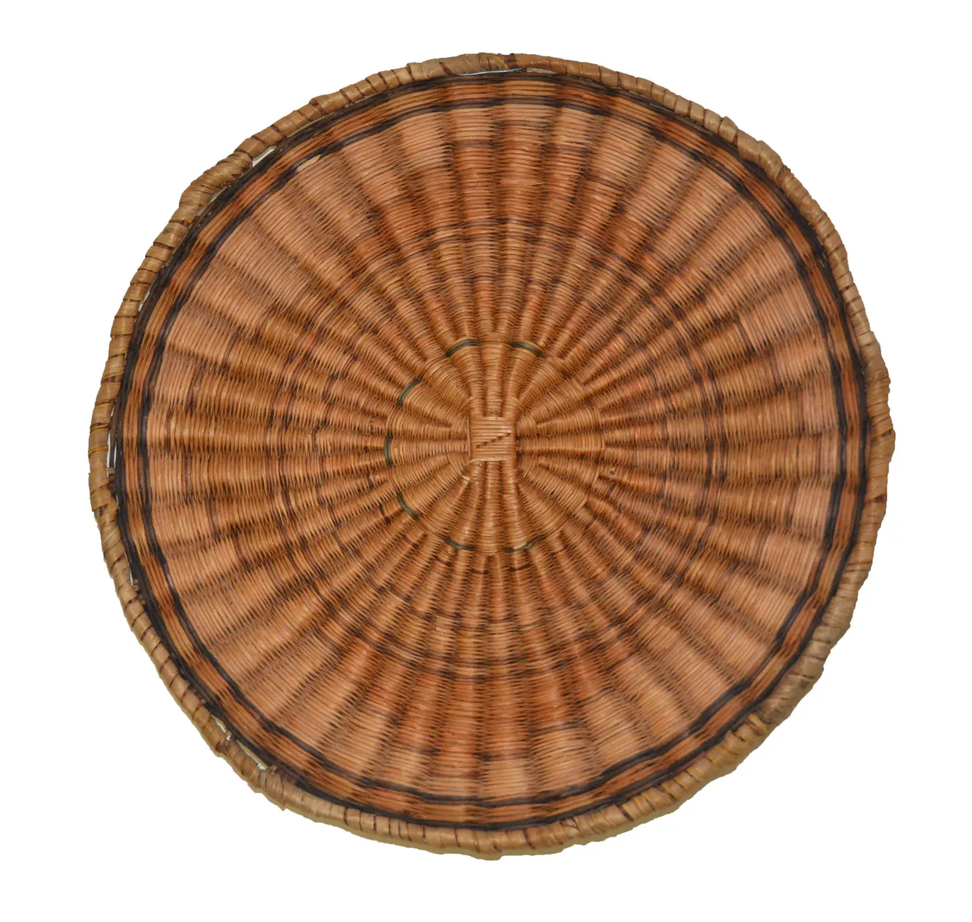 Native American Basket : Hopi Wicker Plaque : Basket 14