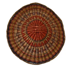 Native American Basket : Hopi Wicker Plaque : Basket 19