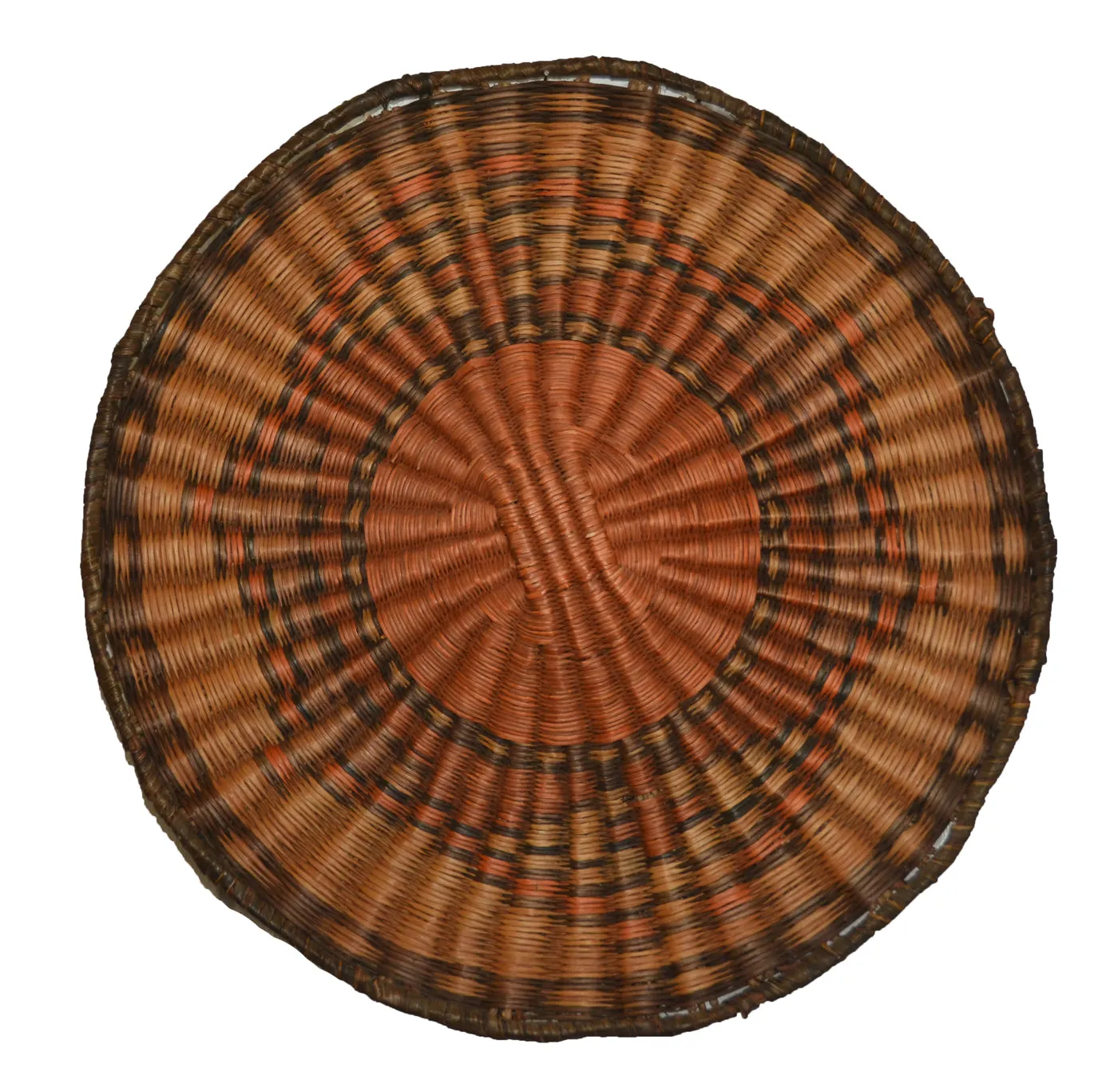 Native American Basket : Hopi Wicker Plaque : Basket 24