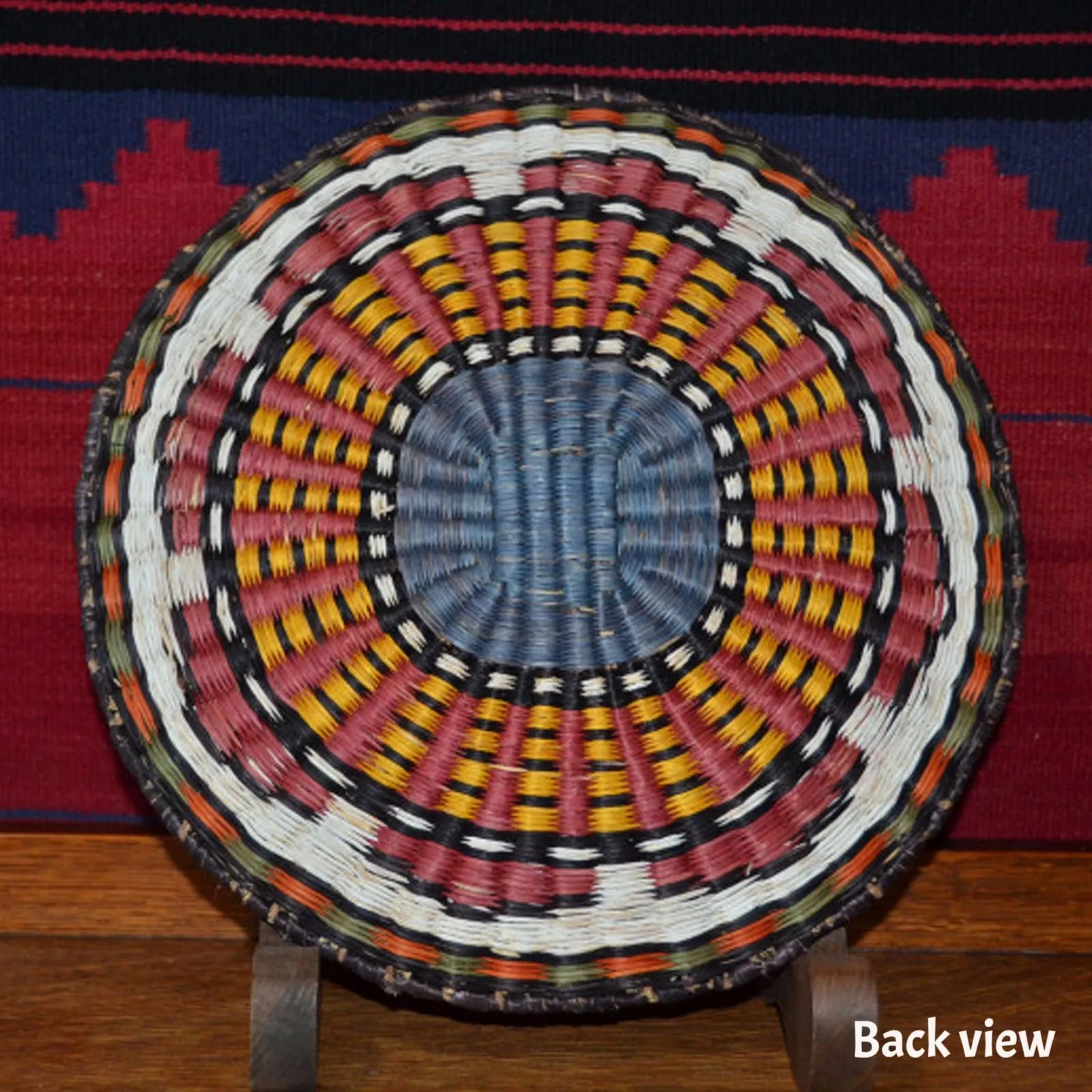 Native American Basket : Hopi Wicker Plaque : Basket 5