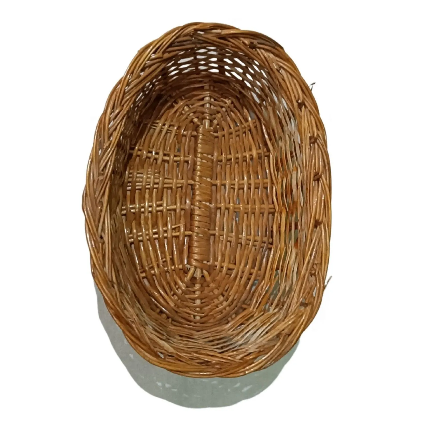 Oval Shaped Bamboo Multipurpose Handmade Basket Set of 2(11")