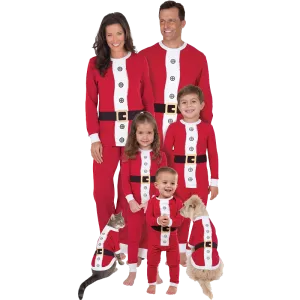 PajamaGram Santa Suit Christmas Matching Family Pajama Set