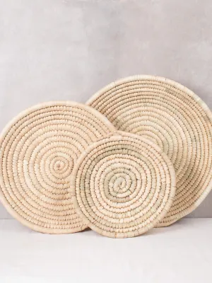 Palm Leaf Woven Plates