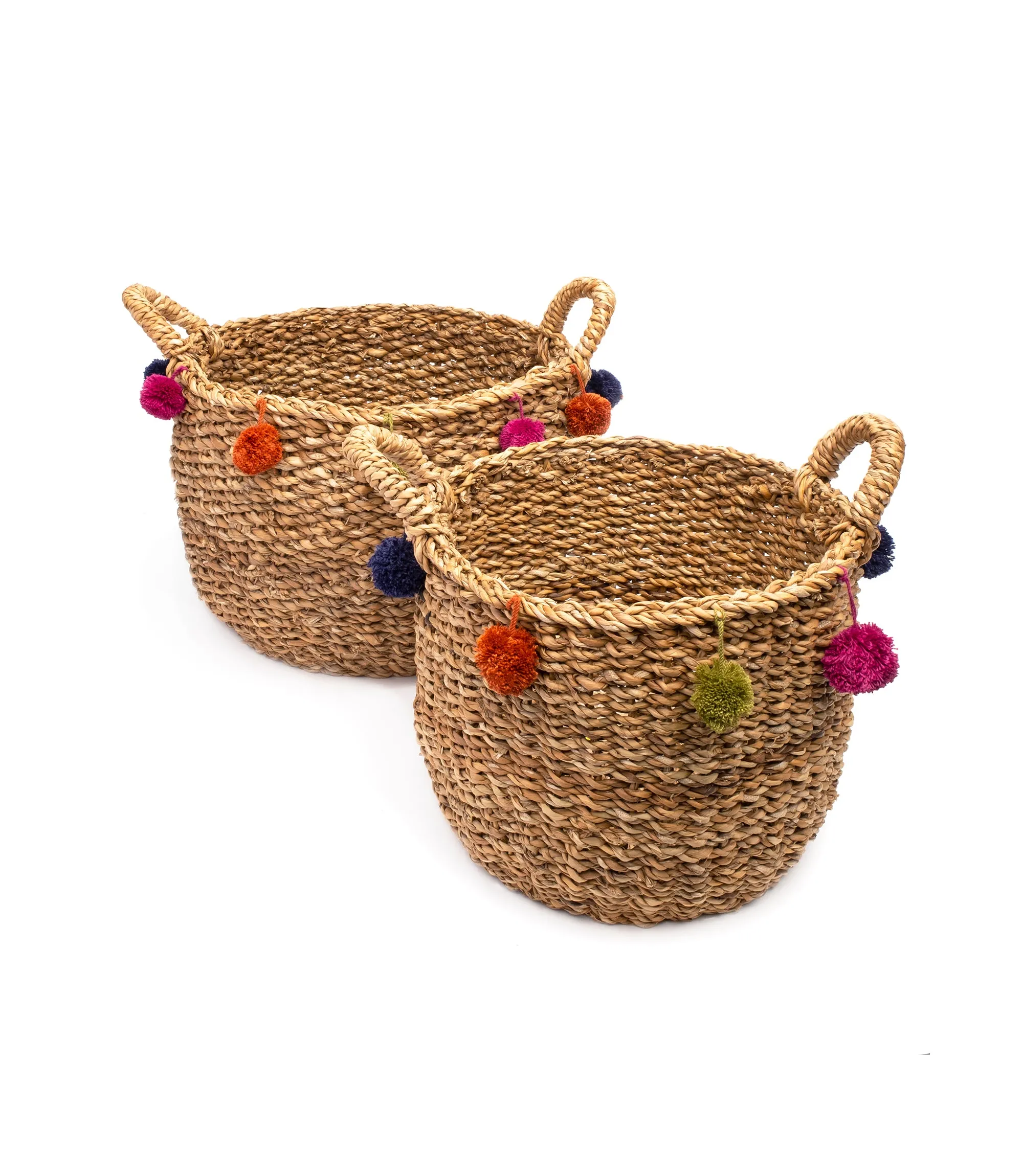 Pom Pom Nesting Baskets (Set of 2) (Basket)