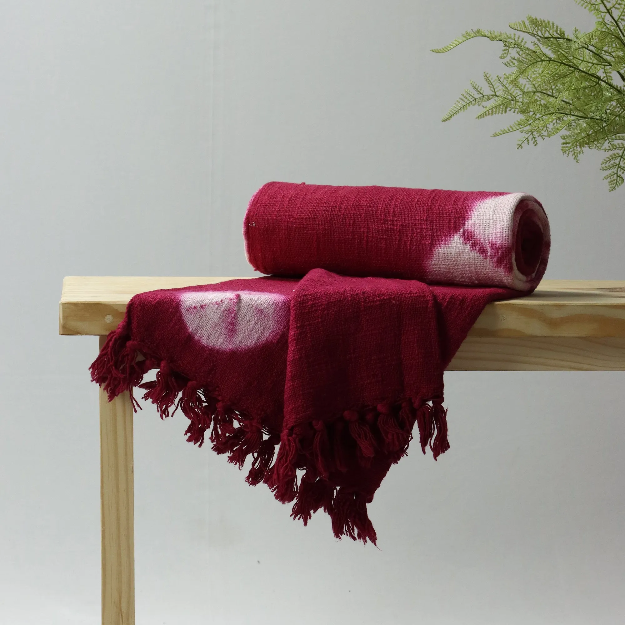 Red Tie Dye Sofa Throw Blankets For Home Decor