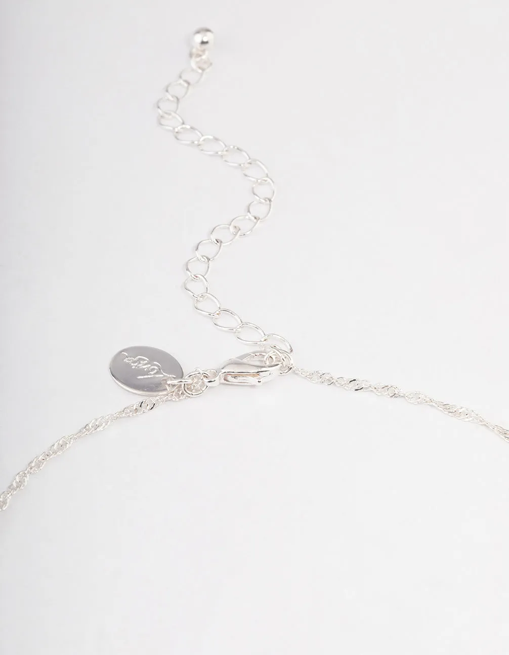 Silver Fluorite Cage Twist Necklace