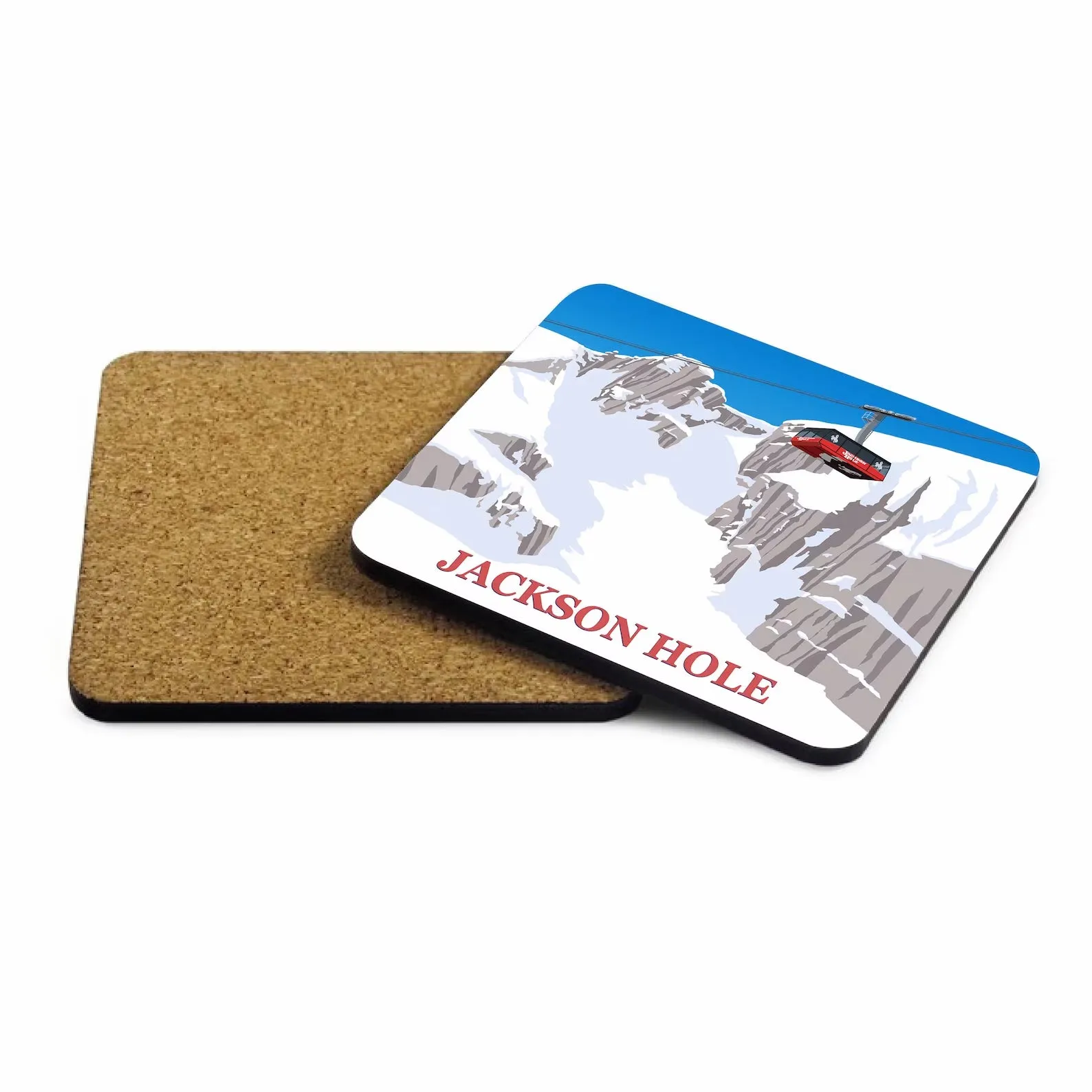 Ski Resort Drinks Coasters, Ski Gift