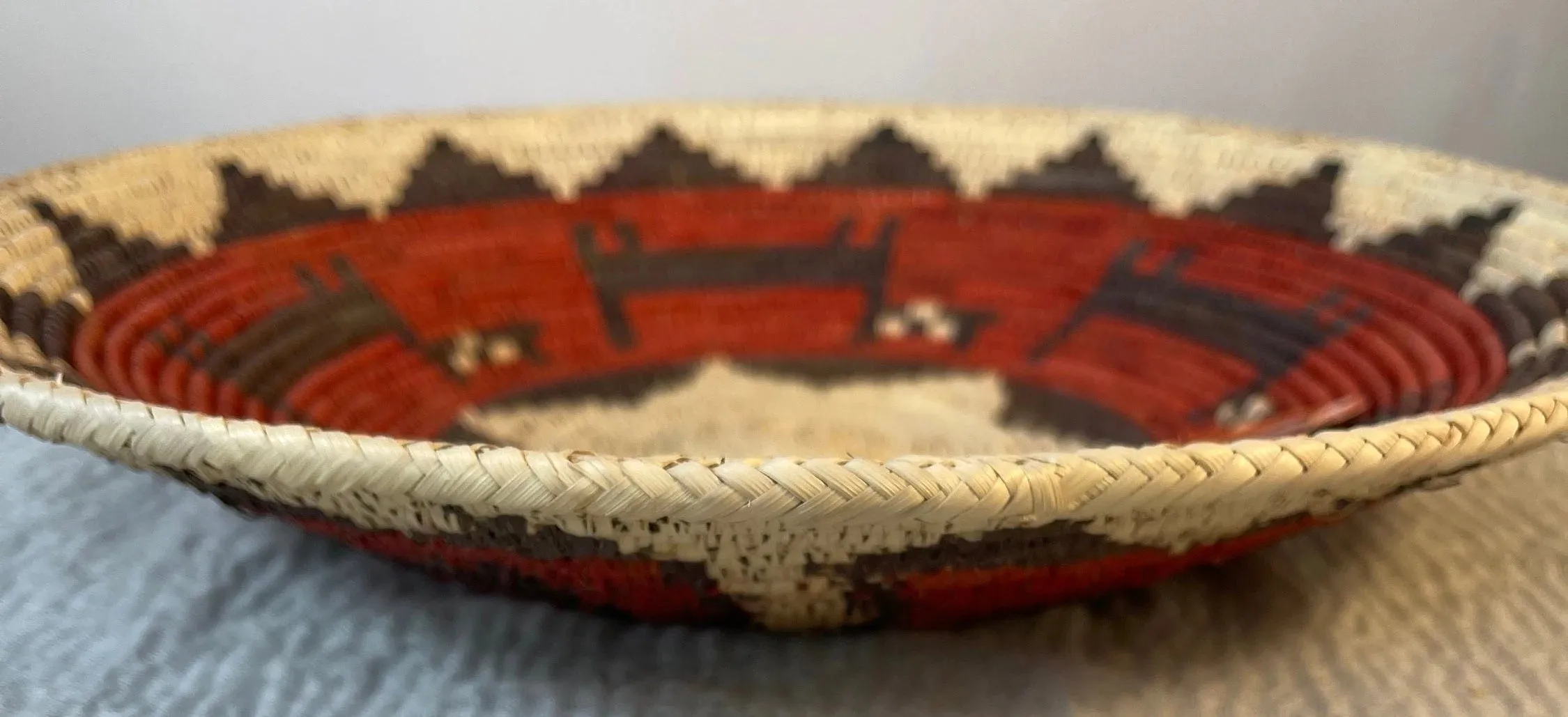 Southwest Woven Premium Baskets-Red Crown