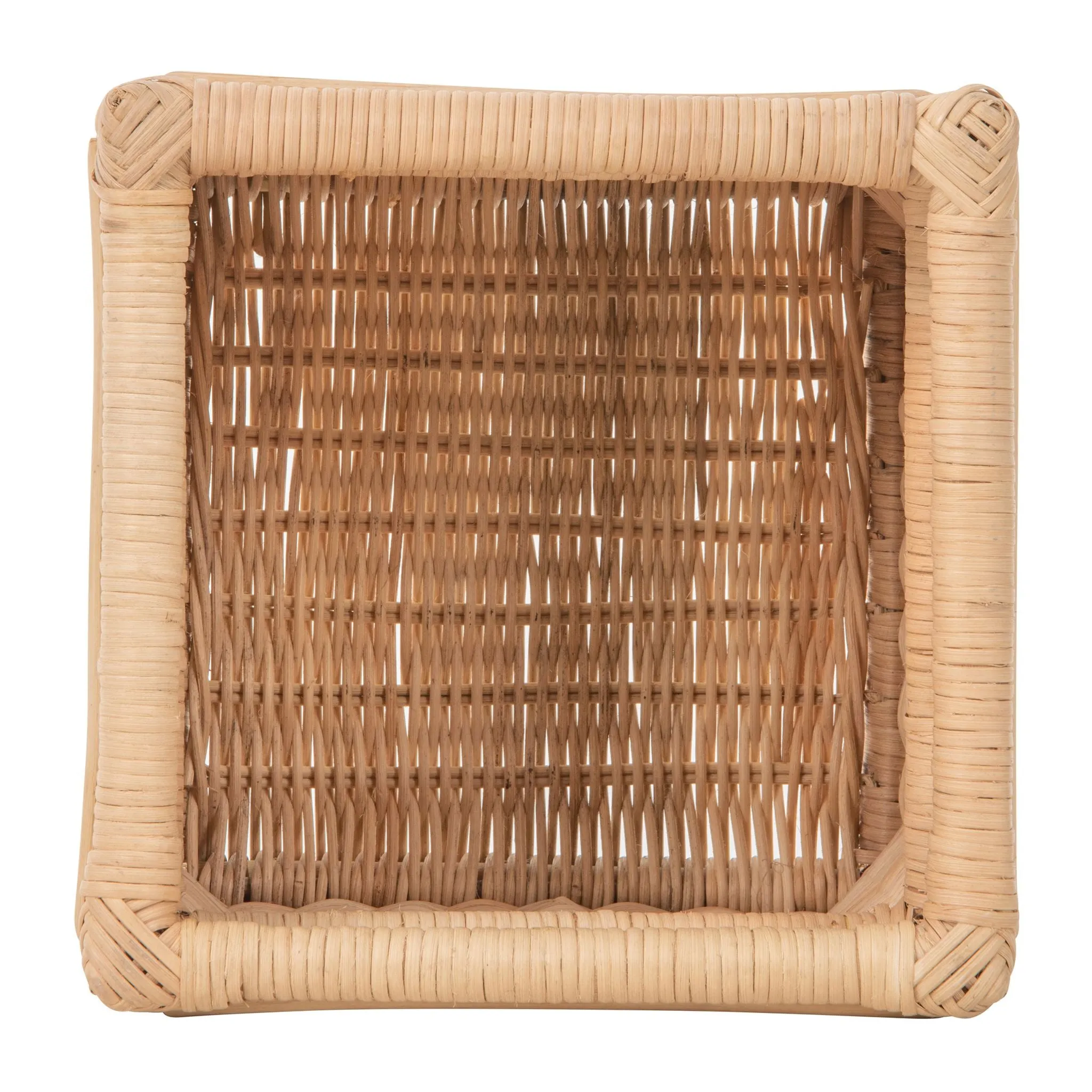 Square Rattan Planter Stand - for Indoor Plants