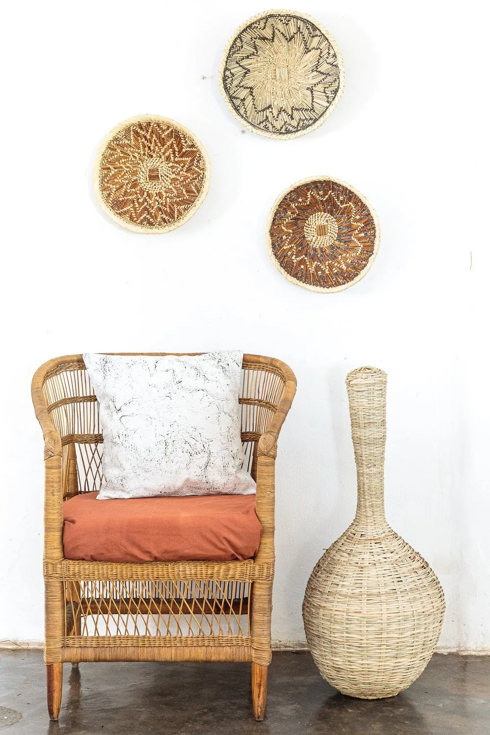 Tonga Baskets - Natural & Charcoal