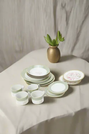 White Geomatirc Dinner Set (20 Piece)